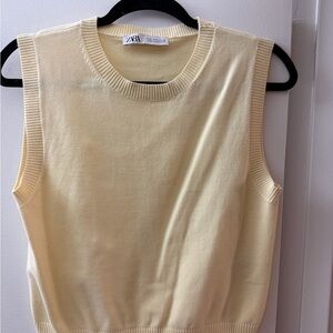 Zara Soft Cream Tank Top